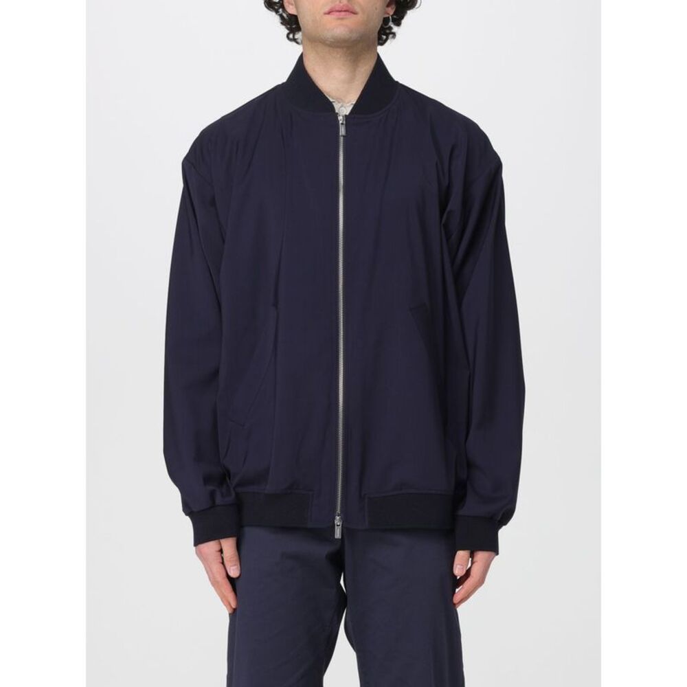 Barena Men Relaxed Virgin Wool Bomber Jacket Barena